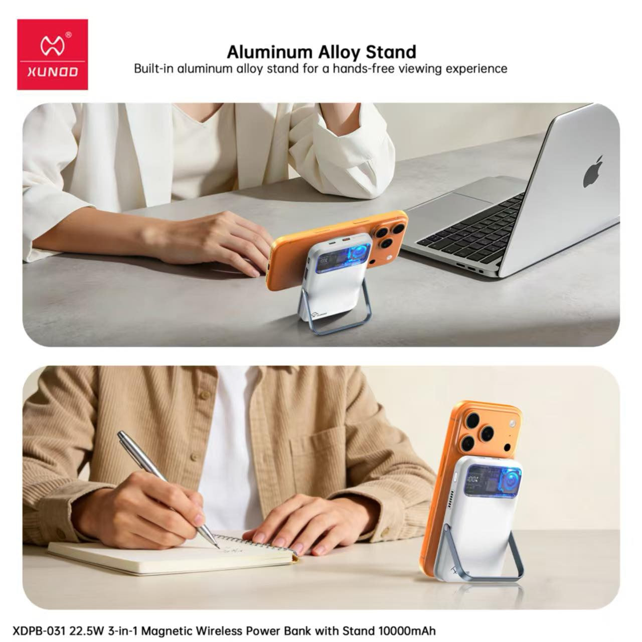 PowerNest 3-in-1 MagSafe Stand Power Bank