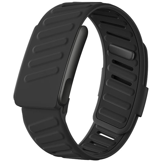 Black SportFlex Silicone Whoop Peak  Band
