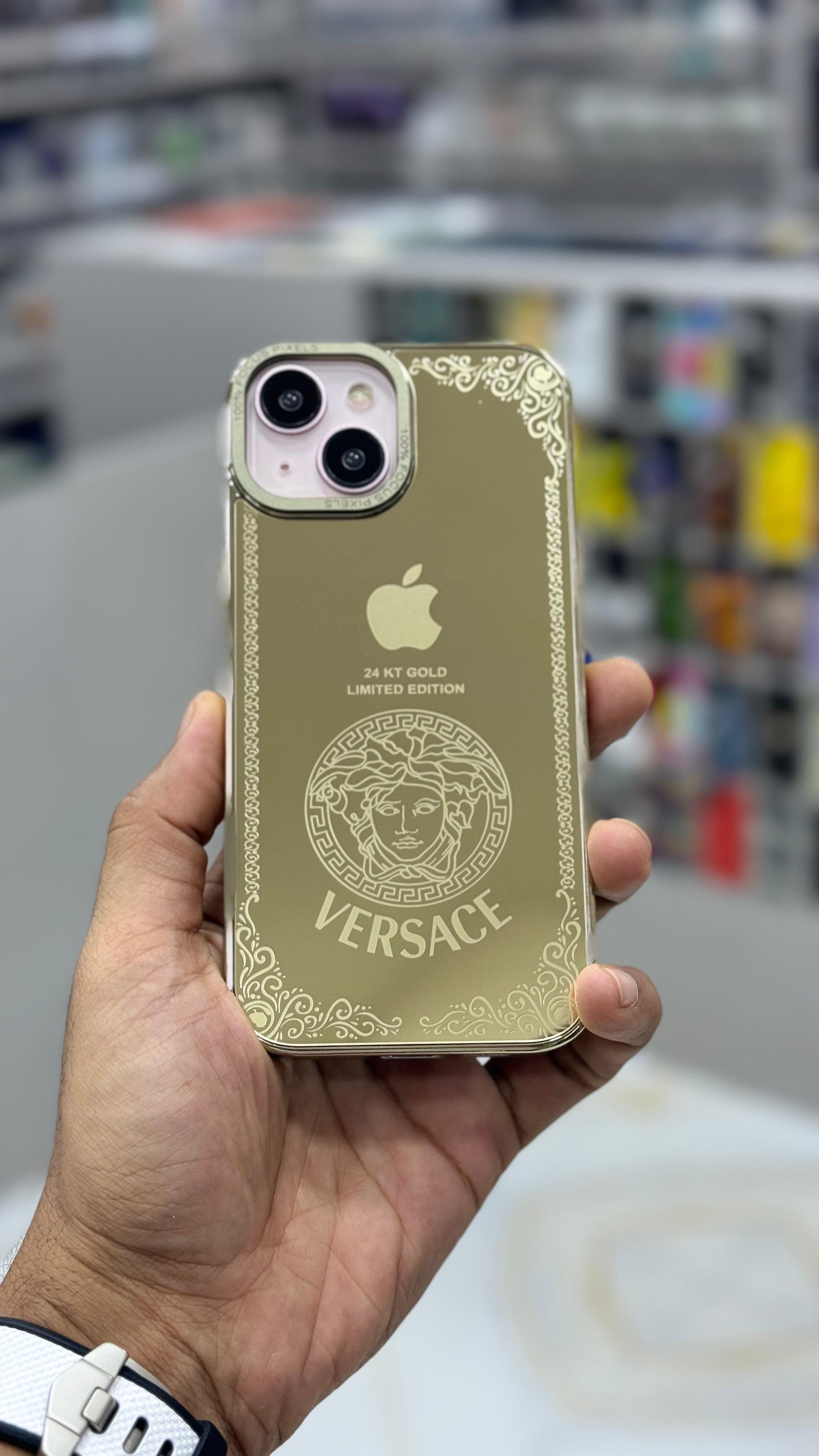 Apple Iphone Versace Iphone 12 Pro Max 24k Gold Luxury Gold IPhone