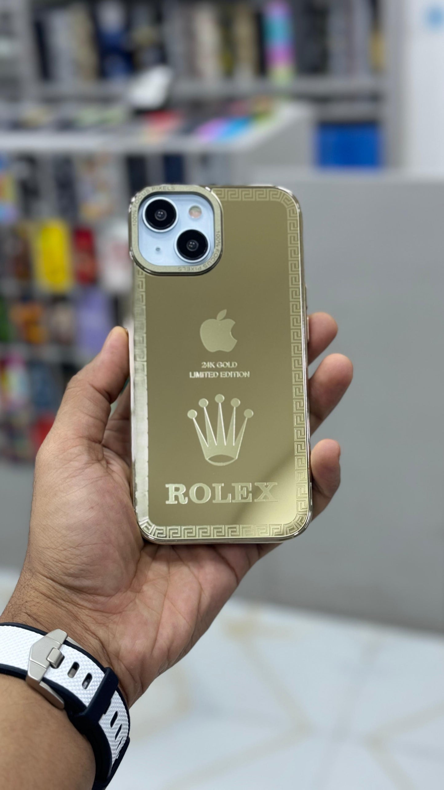 Slim Fit Glossy Gold Plated Case for iPhone