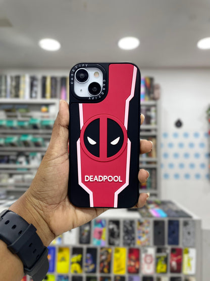 Super Heros Embossed Silicone Hard Case for iPhone