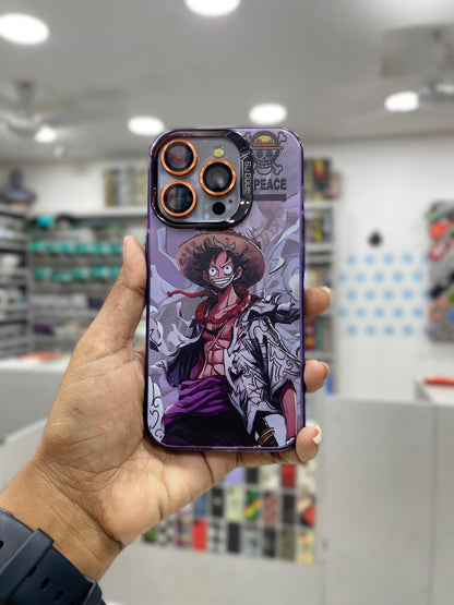 Anime Embossed Glossy Hard Case for iPhone