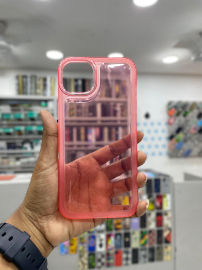 Soft Silicone Color Transparent Case for iPhone