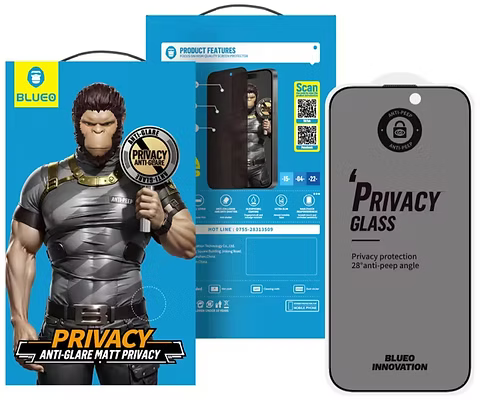 Gorilla Matte With Privacy Tempered Glass iPhone