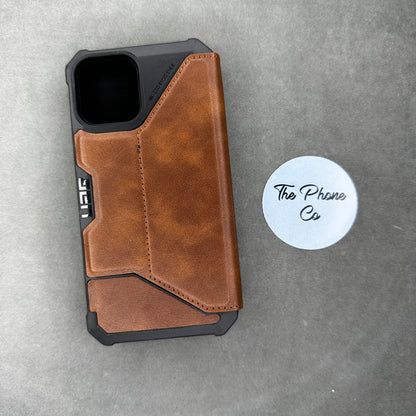 Leather 360 Degree Full Case Folio Cover for iPhone 12 / 12 Pro