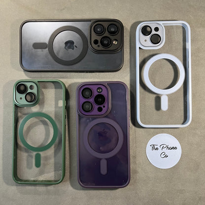 Transparent MagSafe Case with Camera Metal Protection