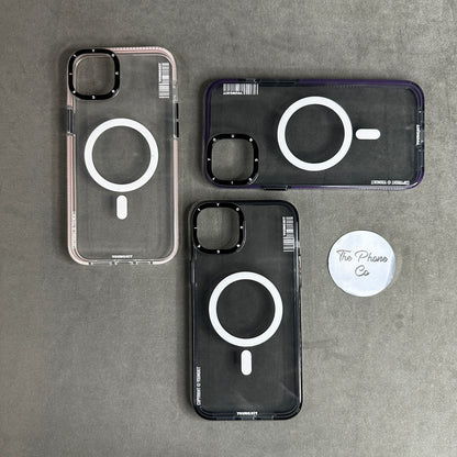 Transparent MagSafe Case with Color Frame