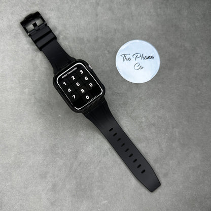 Rubber with Metal Buckle Apple Watch Strap for 42/44/45/49 mm