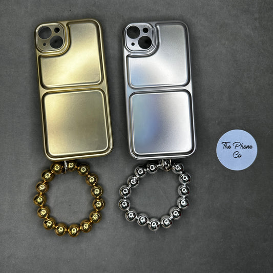 Pearl Chain Holder Fancy Case for iPhone 14 Plus