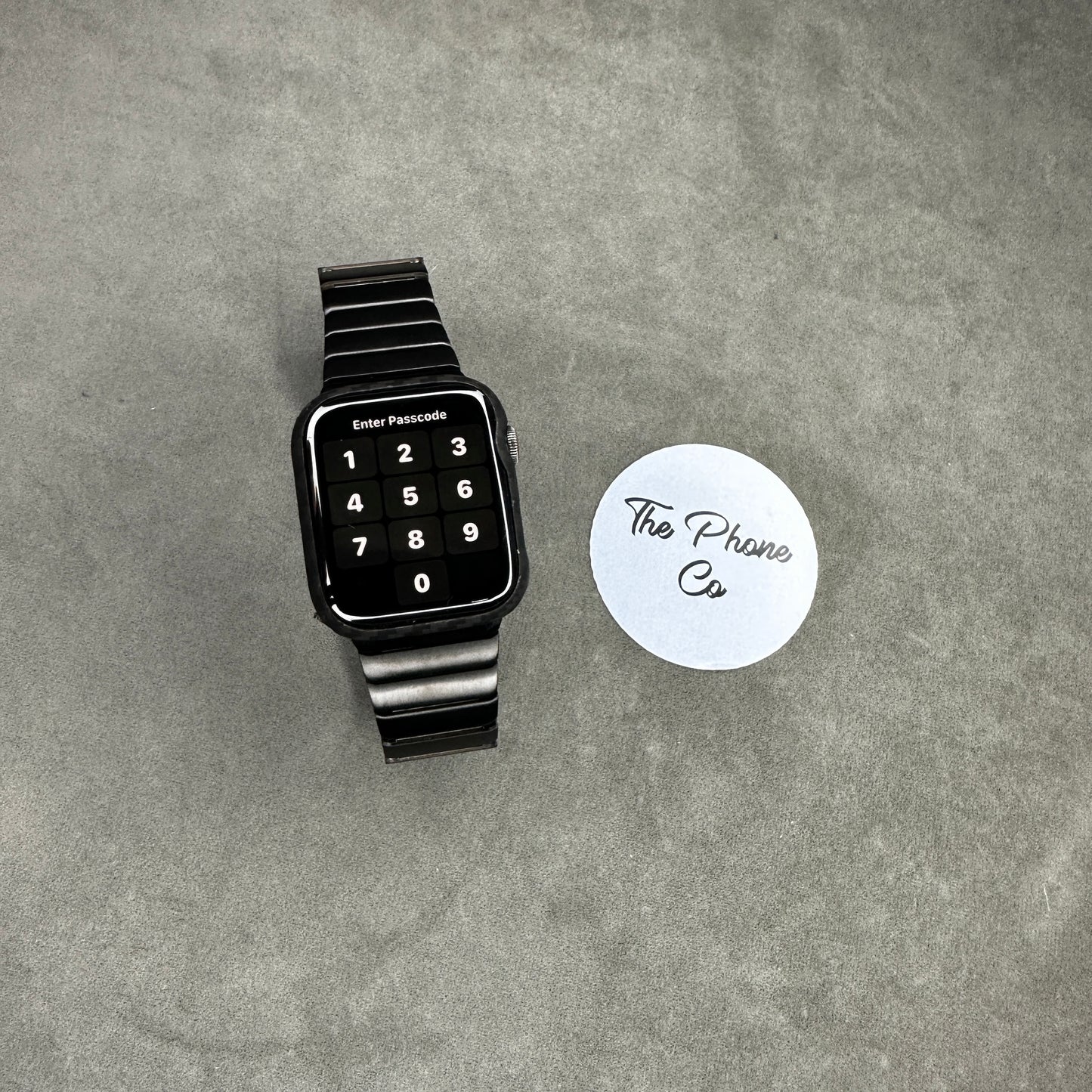 Designer Wave Textured Stainless Steel Metal Apple Watch Strap