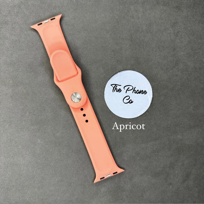 Silicone Solid Color Apple Watch Strap for 42/44/45/49 mm