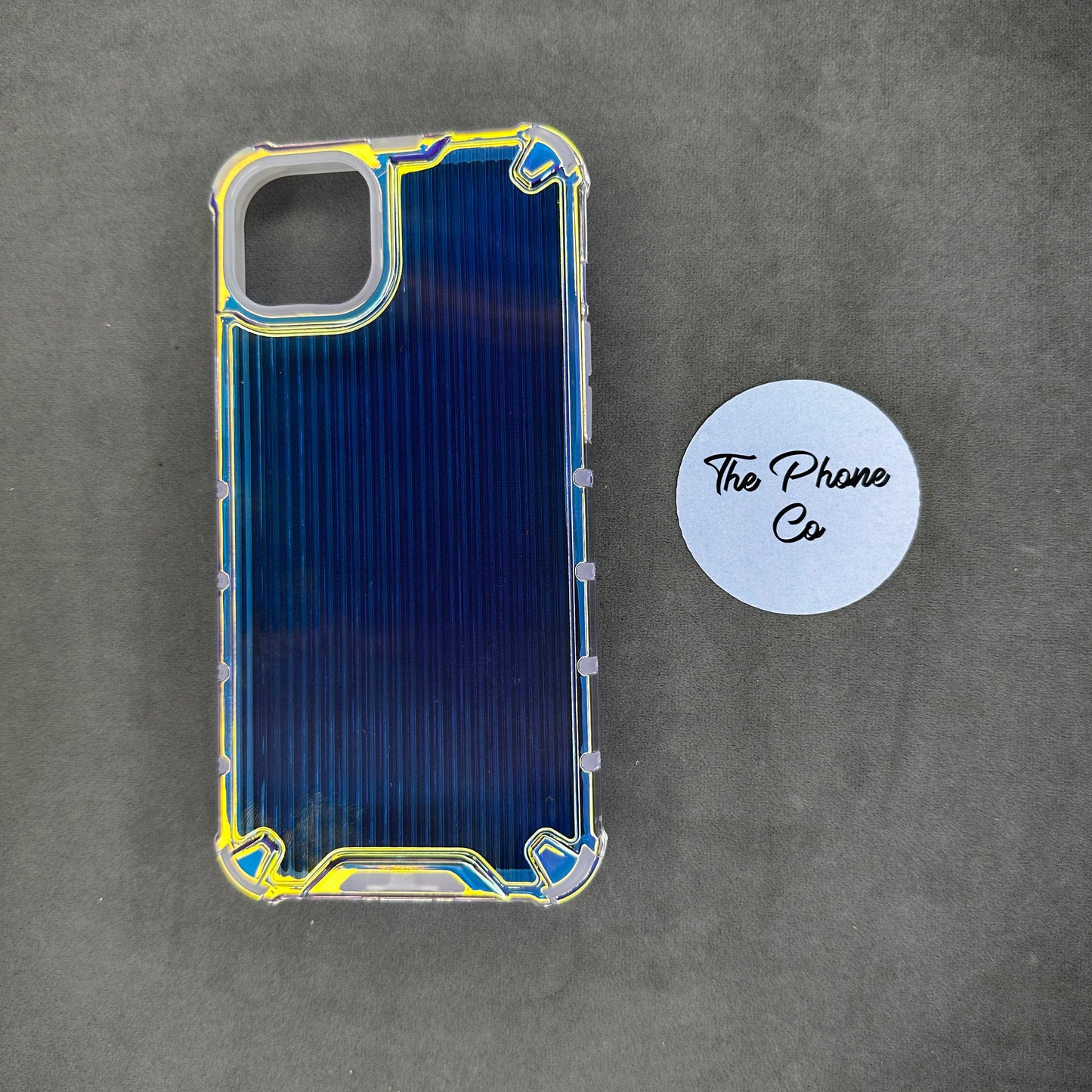 Holographic Nebula Stripes Case for iPhone 14 Pro