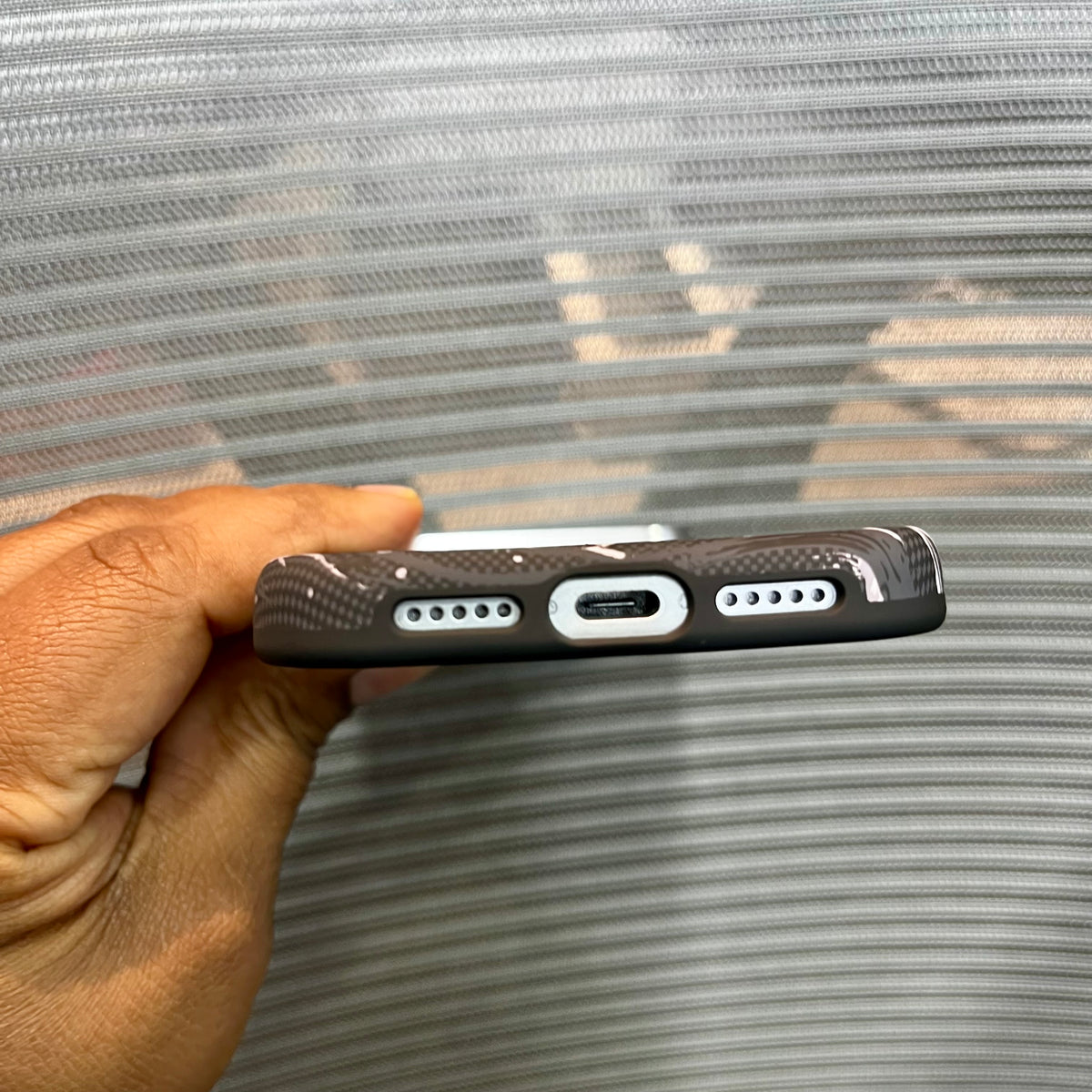 Carbon Fiber Great Wave iPhone Case