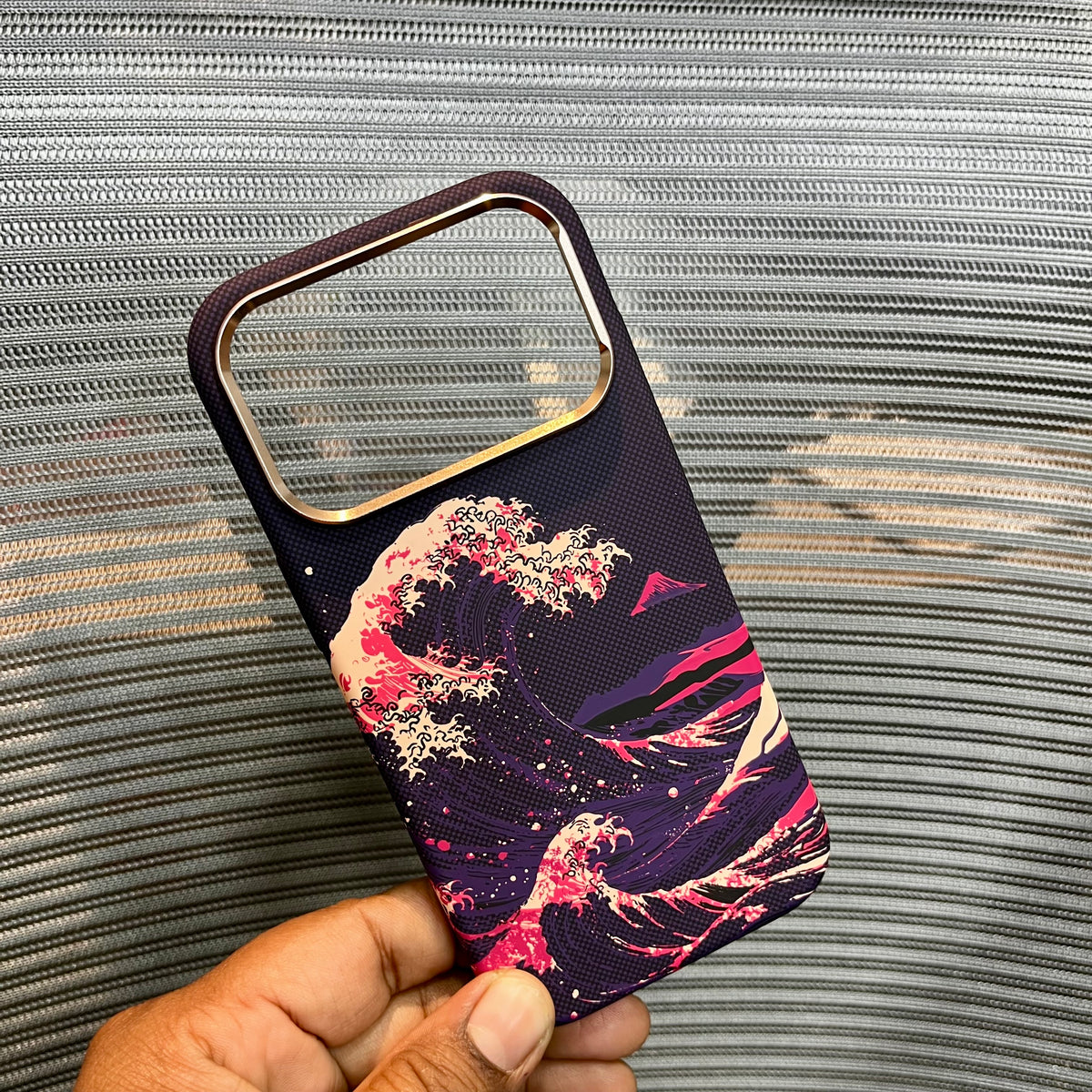 Carbon Fiber Great Wave iPhone Case
