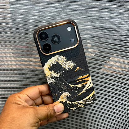 Carbon Fiber Great Wave iPhone Case