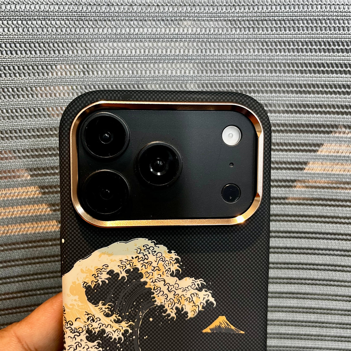 Carbon Fiber Great Wave iPhone Case