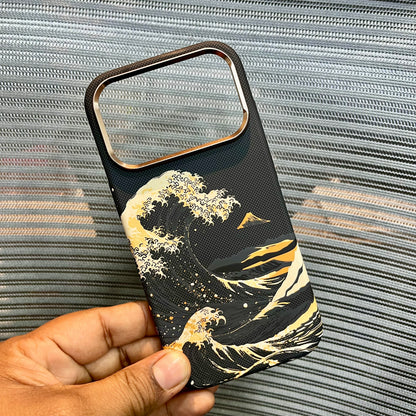 Carbon Fiber Great Wave iPhone Case