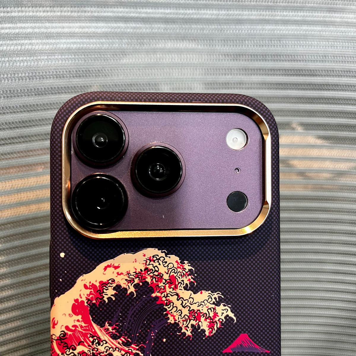 Carbon Fiber Great Wave iPhone Case