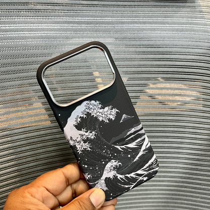 Carbon Fiber Great Wave iPhone Case