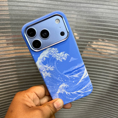 Carbon Fiber Great Wave iPhone Case