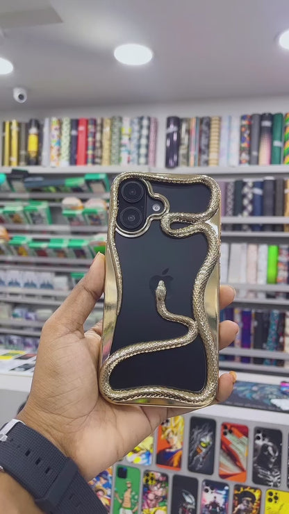 Fancy Snake Designer Soft Silicone Case for iPhone