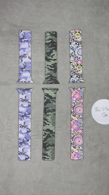 Camouflage Printed Magnetic Apple Watch Strap for 42 / 44 / 45 / 49 mm
