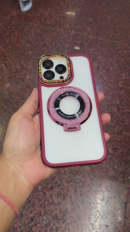 Fancy Bling MagSafe Transparent iPhone Case