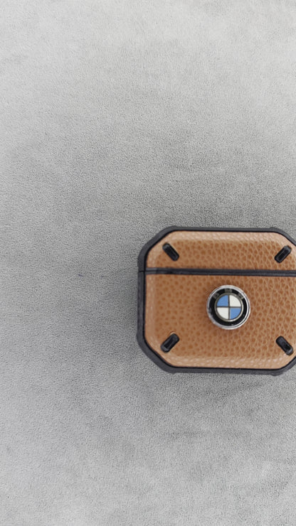 Hard Leather BMW Case for AirPods 3
