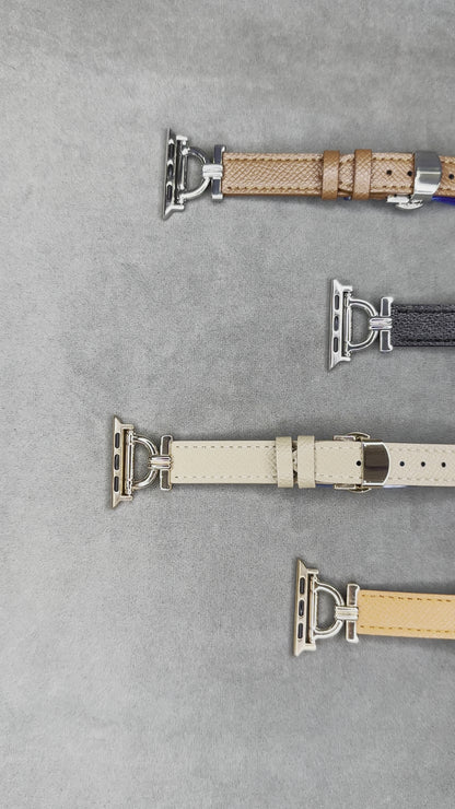 Leather Designer Apple Watch Strap for 38 / 40 / 41  mm