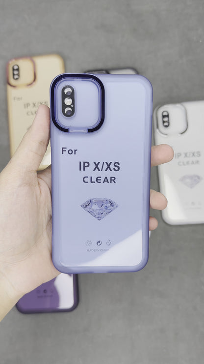 Camera Stand Silicone Case for iPhone X / XS