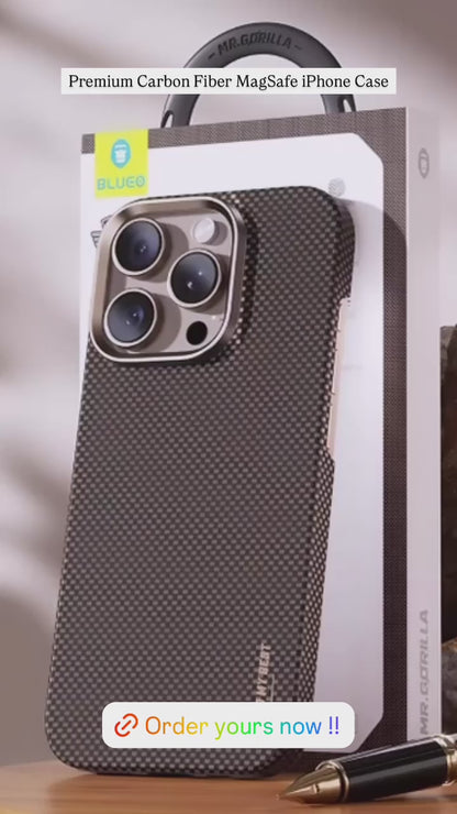 Premium Carbon Fiber MagSafe iPhone Case