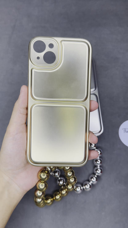 Pearl Chain Holder Fancy Case for iPhone 14 Plus