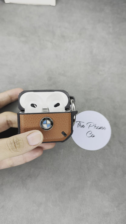 Hard Leather BMW Case for AirPods 3