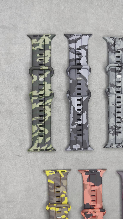 Camouflage Printed Apple Watch Strap for 42 / 44 / 45 / 49 mm