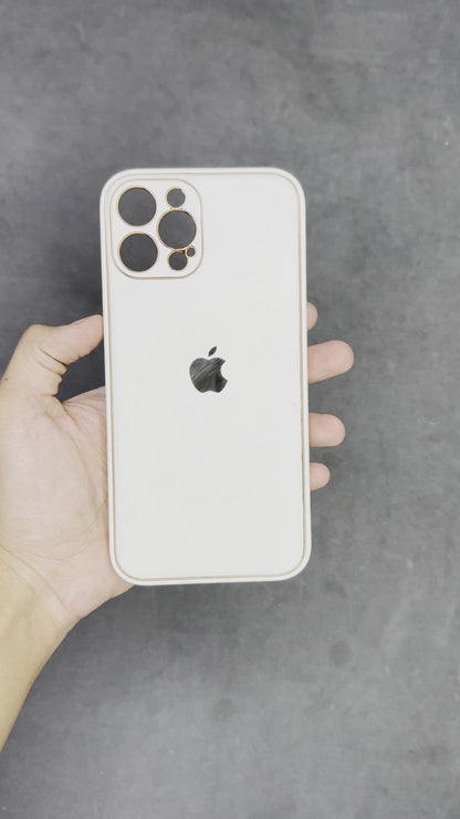 White Leather Case for iPhone 12 Pro Max