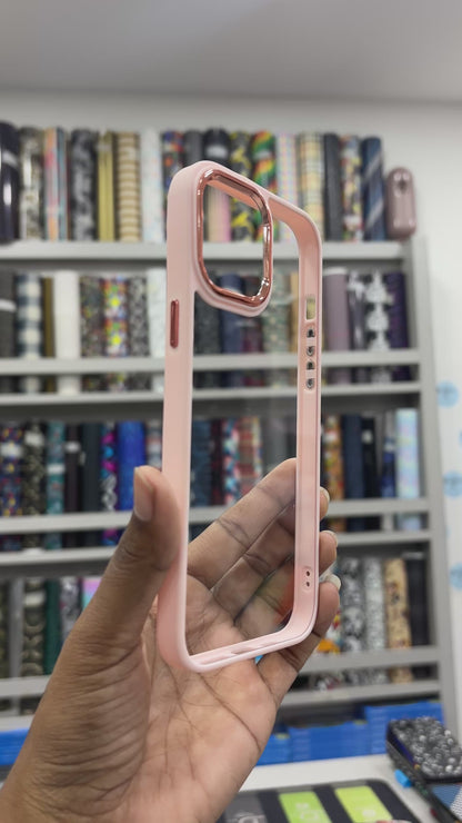 Transparent Color Border Case for iPhone 12 Pro Max