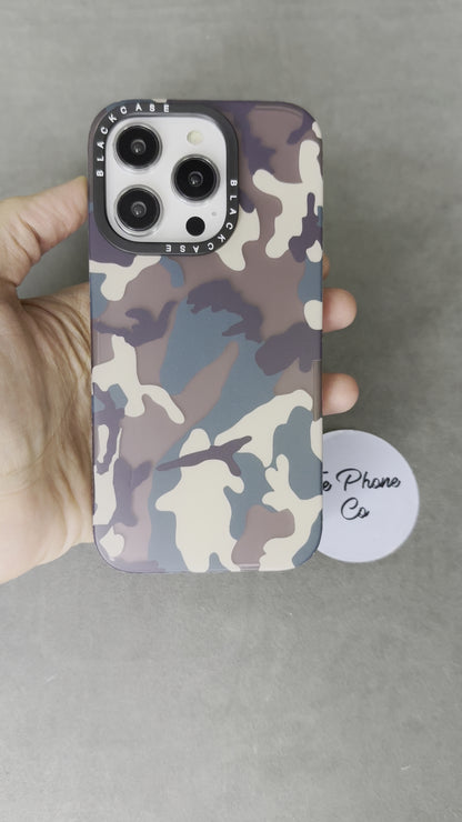 Camouflage Printed Matte Hard Case