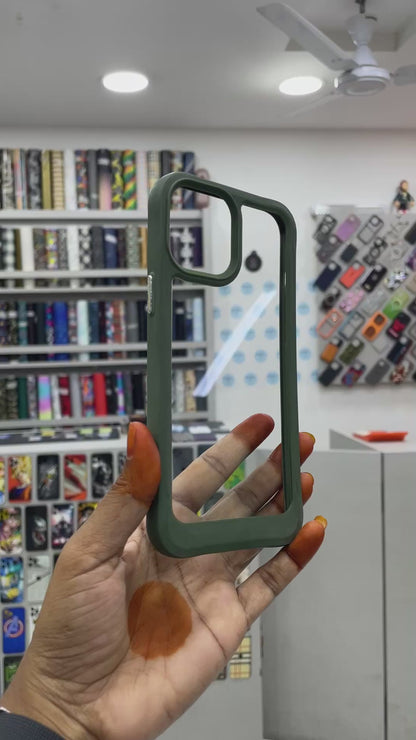 Transparent Color Border Case for iPhone 12 Pro Max